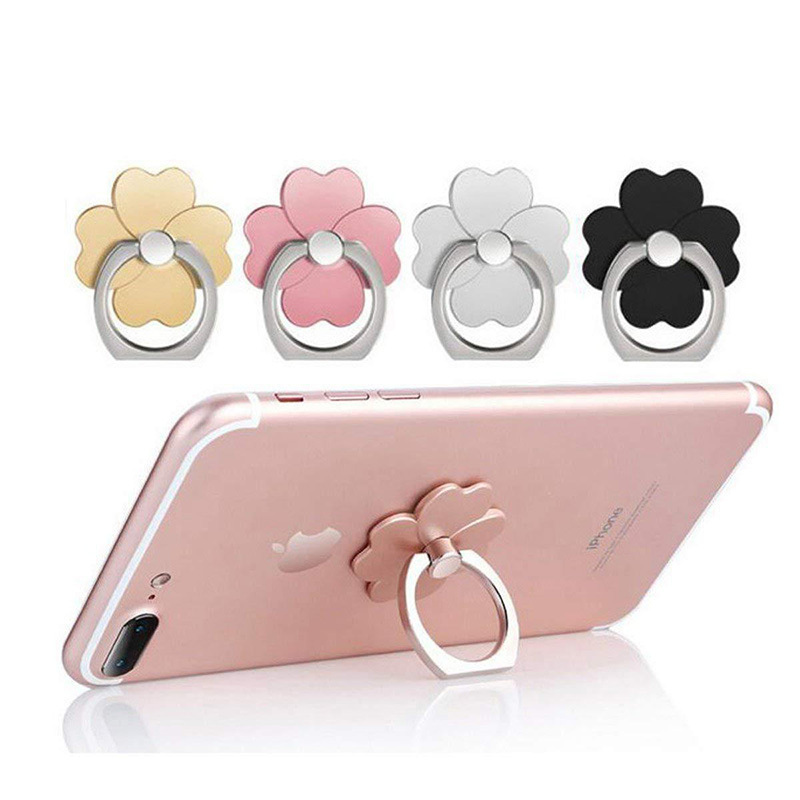 Clear Cat Finger Ring Mobile Phone Stand Holder For iPhone XS Huawei Samsung cell Smart Round Phone Ring holder Car Mount Stand