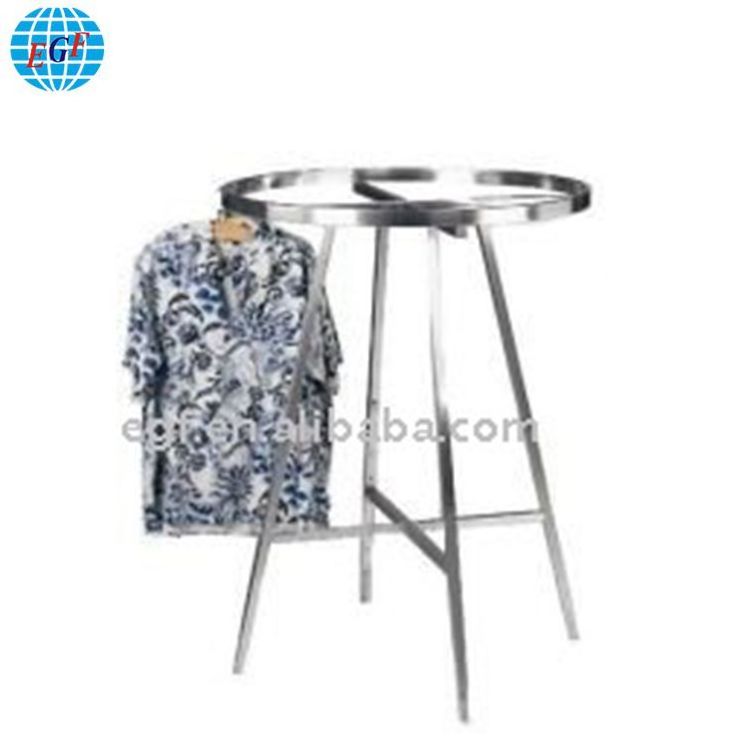 hot sale round metal display stand rack for hanging clothes