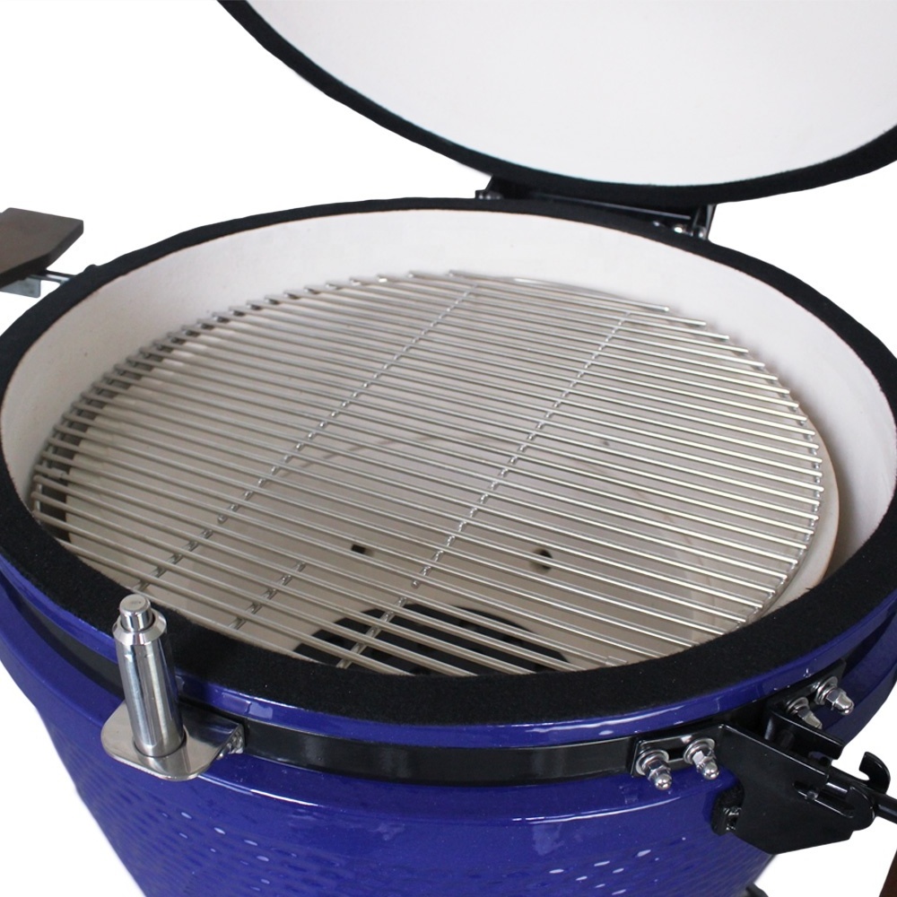 SEB / STEEL EGG BBQ kamado ceramic grill smoker, big black bastard joe primo vision green color egg kamado 24 inch ceramic grill