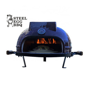 STEEL EGG BBQ New Arrival Cooking Appiliance Indoor Charcoal Ceramic BBQ Grill Tabletop Small Charcoal Ceramic Pizza Oven