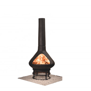 SEB KAMADO Mexican Clay Chiminea firepit, Outdoor Decorativa Mexican Chimenea Fire Pit with Chimney, Chimenea de Lena