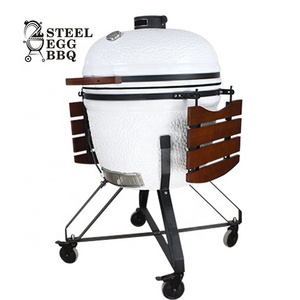 SEB KAMADO 26 Inch Ceramic Outdoor Kitchen White Kamado XXL Kamado Ceramic Grills