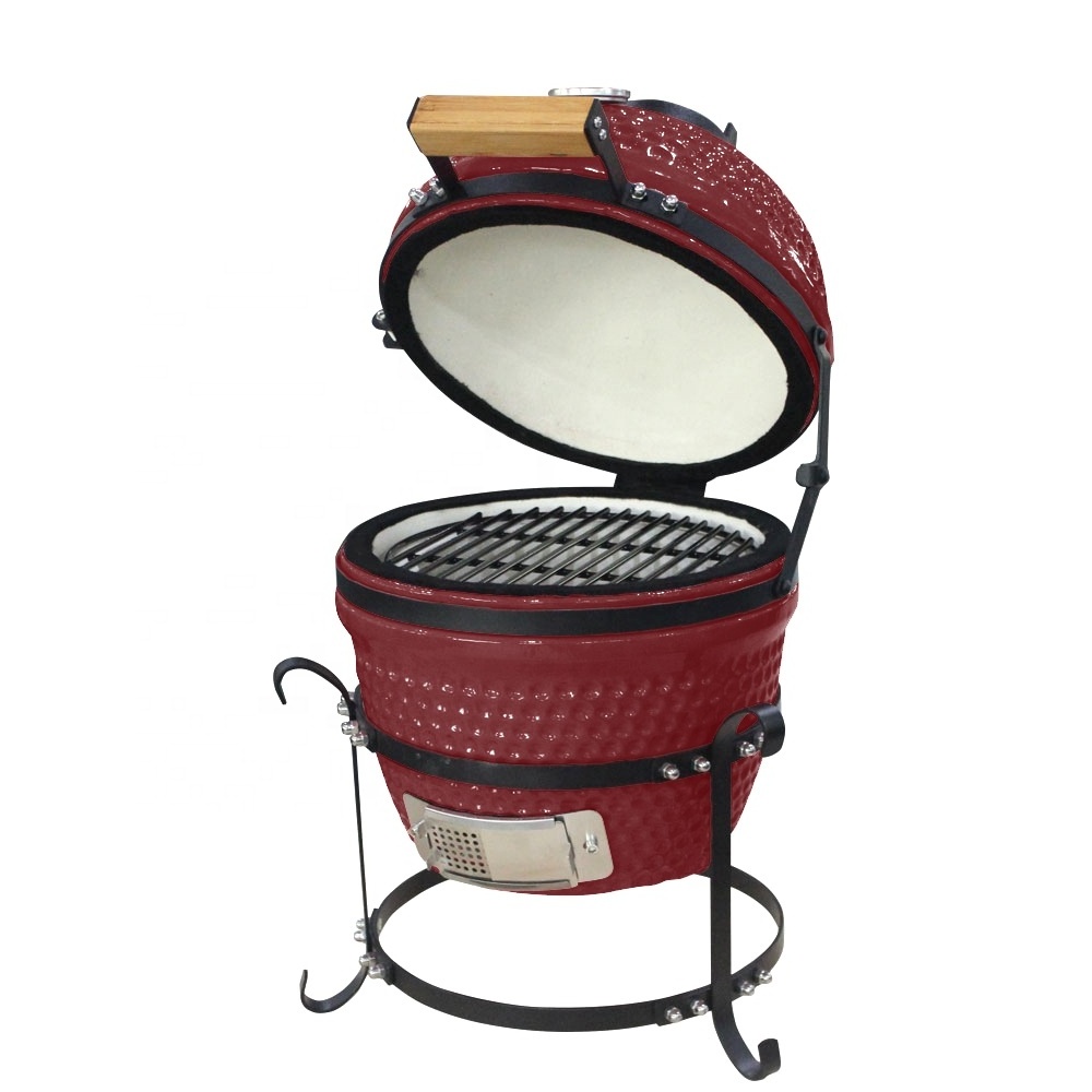 SEB KAMADO Portable Barbique Outdoor Grill Mini Tandoor Oven 13 Inch Kamado