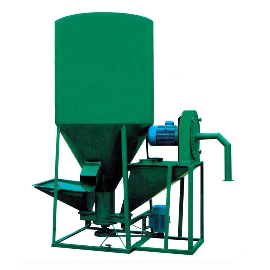 500kg/h 1000kg/h Crusher Mixer Machine Making Poultry Using Equipment for Sale