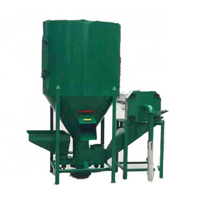 Automatic vertical poultry feed grinder and mixer machine chicken food processing equipment for fam using