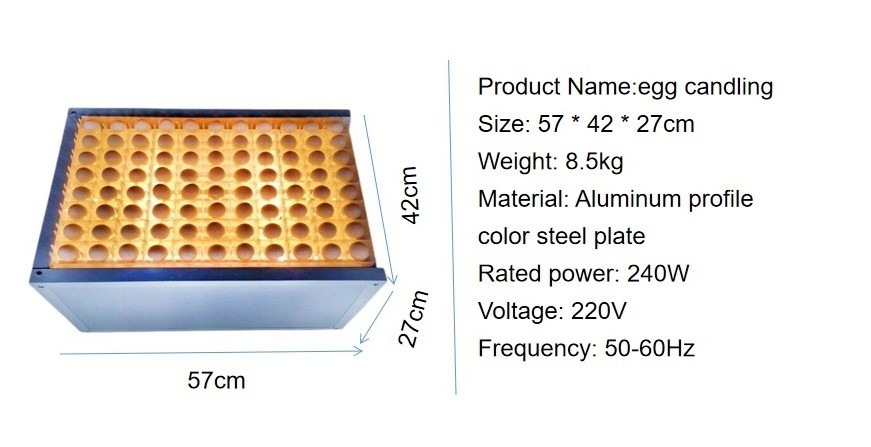 88 chicken egg tester table Egg candler for testing eggs in incubation process