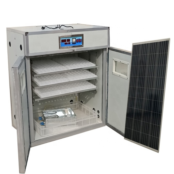 Digital Automatic 500 Chicken Egg Incubator With Solar Power Panel And Battery Farm Using