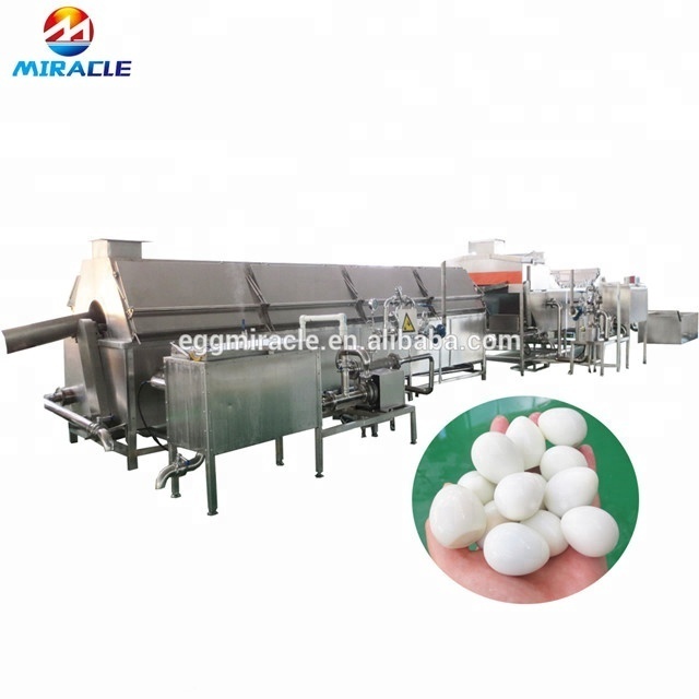 Manufacturer supply low price quail eggs cooking equipment/quail eggs peeling production line