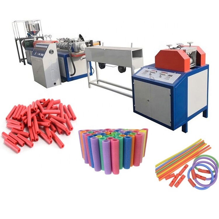 EPE foam floating water pool noodles solid foam noodle pipe making machine