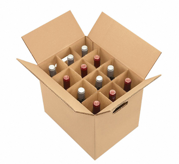 Wholesale Wine Gift Cardboard Bottle Carrier Shipping Beer Paper Box with Inserts