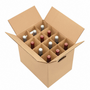 Wholesale Wine Gift Cardboard Bottle Carrier Shipping Beer Paper Box with Inserts