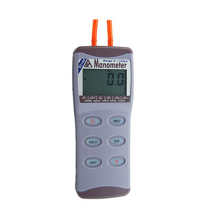 100psi Digital Pressure Gauge Pressure Meter Differential Pressure Meter AZ82100 Digital Manometer