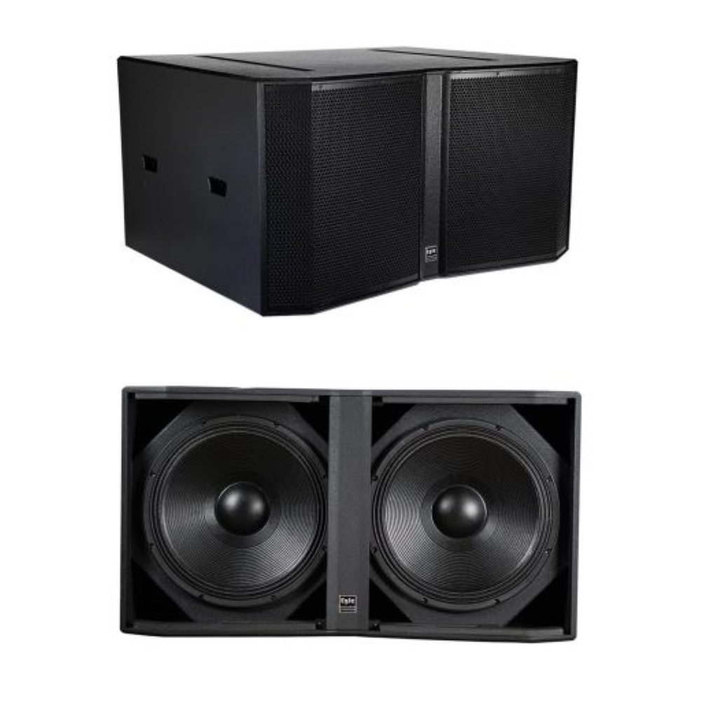 cheap price audio hig power double 18 inch subwoofer floor bass speakers 2800 watt live events extra bass sub woofer 18