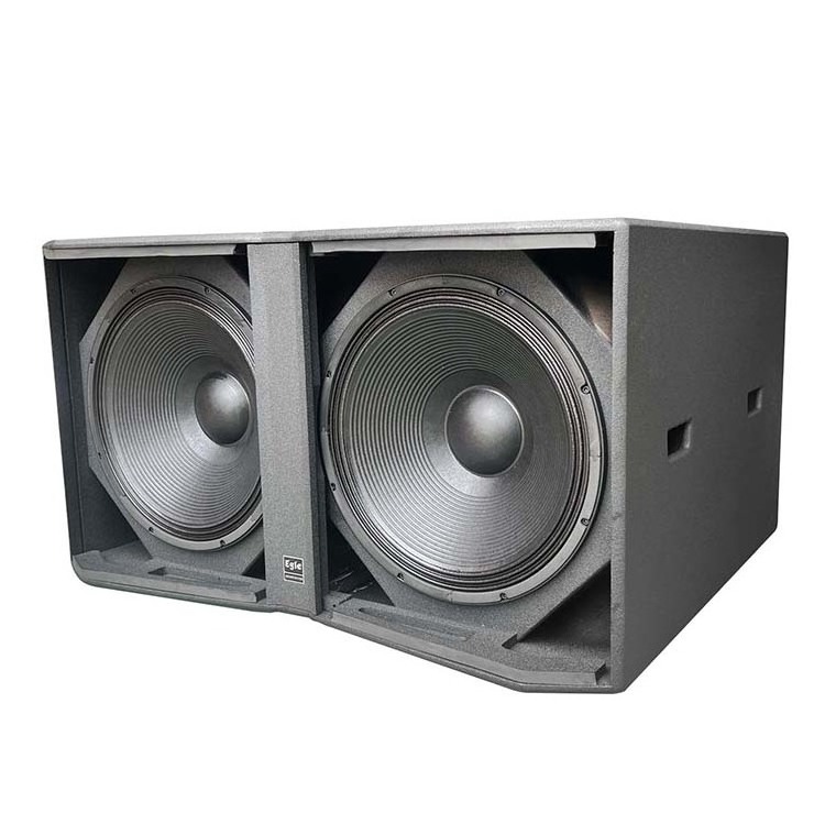 base floor speaker 18 inch dual woofer subwoofer box 2800 watt dj big power low bass outdoor sound with allen mixer