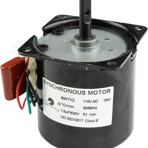 60KTYZ Synchronous Gear Motor AC 110V 8/10RPM CW/CCW Torque 23Kgf.cm Direction Control 18W For Food Machinery