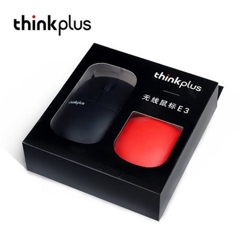 Newest lenovo Wireless mouse ThinkPad thinkplus E3 mute 2.4Ghz Wireless Can change shell RED black laptop computer mouse