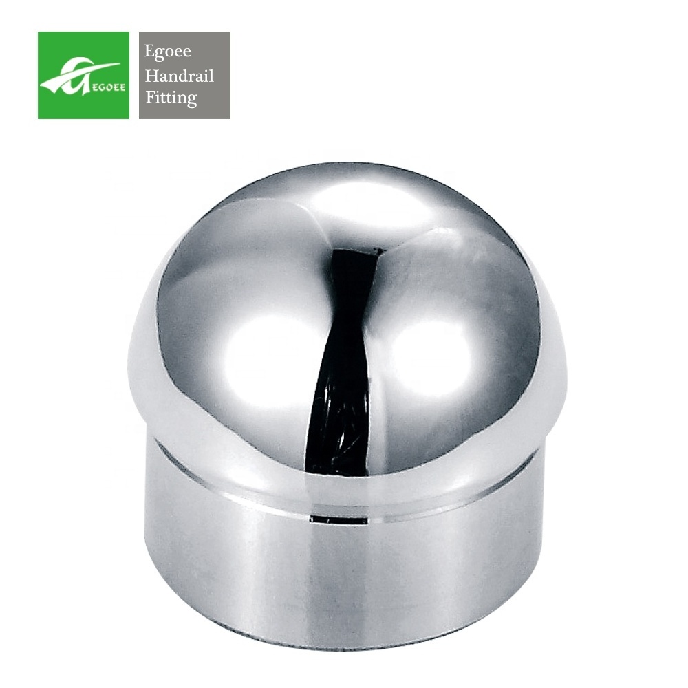 38mm,51mm tube pipe Egoee inox handrail end  cap/steel handrail base cover/stair handrail end cap