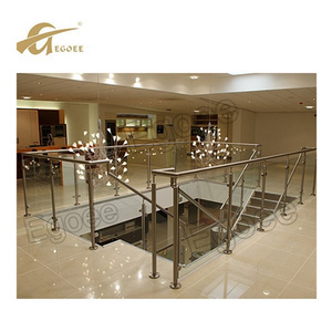 ss304 Stainless steel glass pillar for interior decoration/fibreglass pillars steel railing