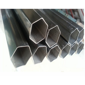 ss201 301 304 316 hollow stainless steel hexagonal pipe