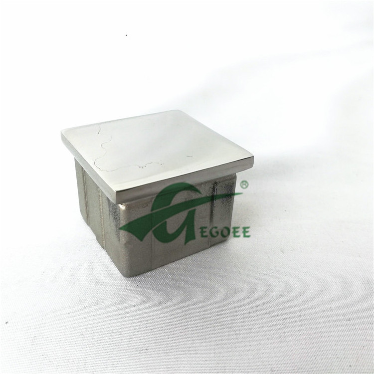 stainless steel stair railing end cap/handrail end caps/40mm end cap for handrail post