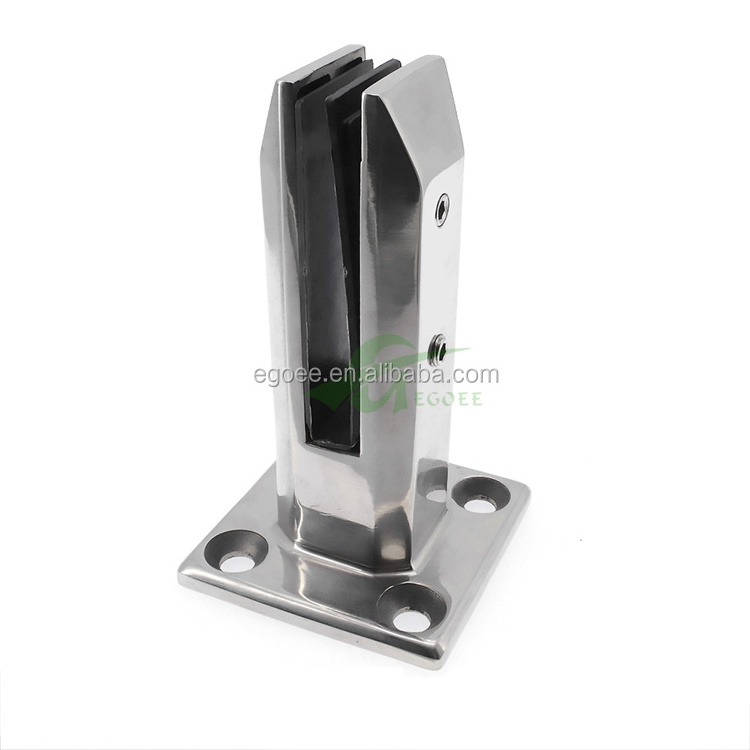 304 316 Frameless stainless steel glass pool fence spigot/glass support/glass fitting