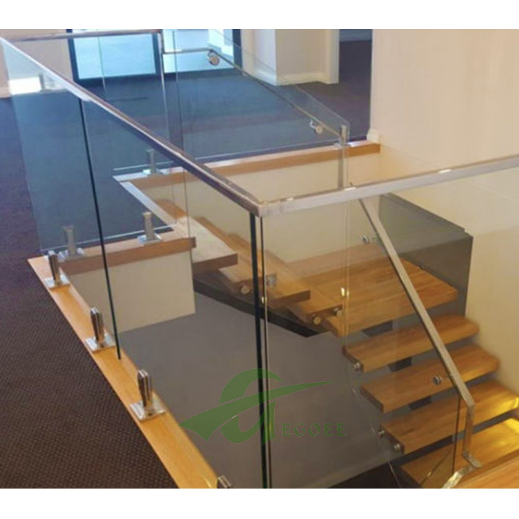 frameless glass railing /cable stair Stainless Steel railing inox post handrail fitting prices