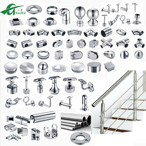 Foshan handrail fittings Factory Balustrade handrail railing accessories 90 degree  elbow pipe connector  stainless rail