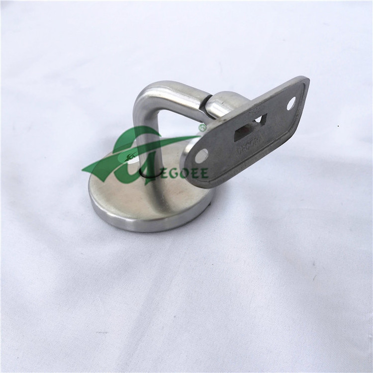 stainless steel adjustable stair exterior handrail bracket 304 tube pipe top support wall mounting handrail bracket