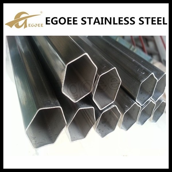 ss201 301 304 316 hollow stainless steel hexagonal pipe