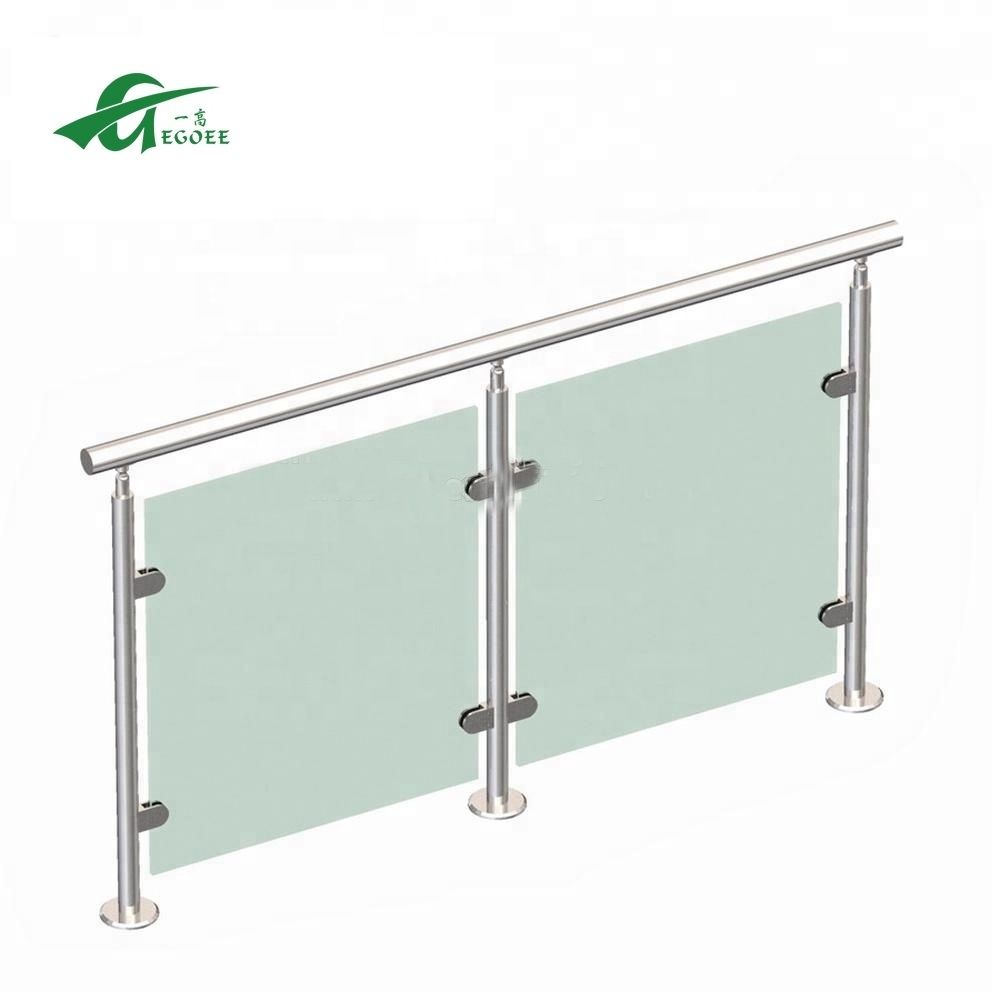 Modern design high quality stainless steel staircase handrail design decoration ss316 304 glass cable railing post