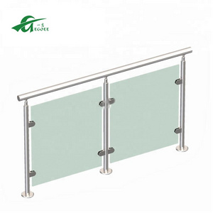 Modern design high quality stainless steel staircase handrail design decoration ss316 304 glass cable railing post