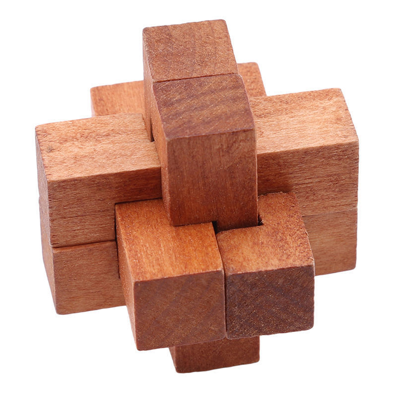 Kongming Luban Lock Relieves Stress Irregular Wooden Artificial Intelligence Toys