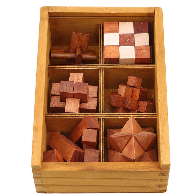 Kongming Luban Lock Relieves Stress Irregular Wooden Artificial Intelligence Toys