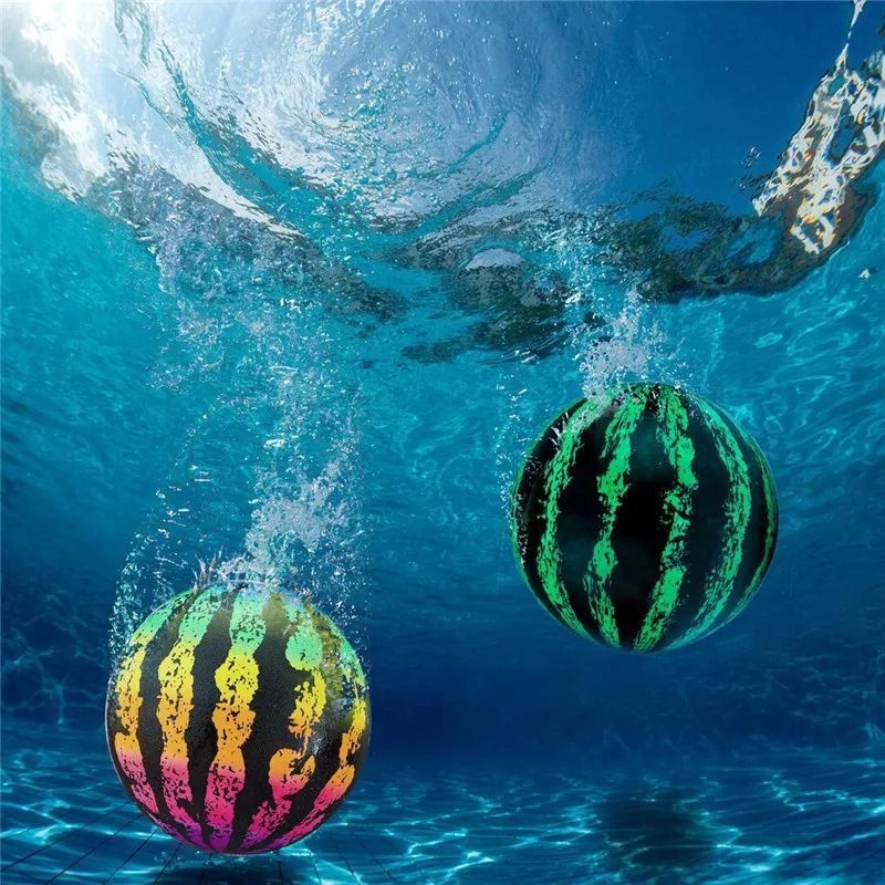 Custom logo PVC inflatable ball swimming pool toy 9 inch Watermelon Beach Ball Inflatable Water Ball filled with water