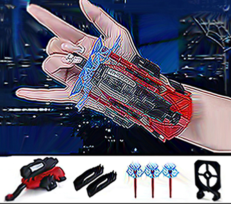 Popular spider string shooter wrist web launcher string shooters toy holiday kids gift role play cosplay toys