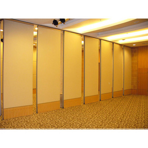 hotel perpendicular movable partition sliding door moving wall partition soundproof room divider