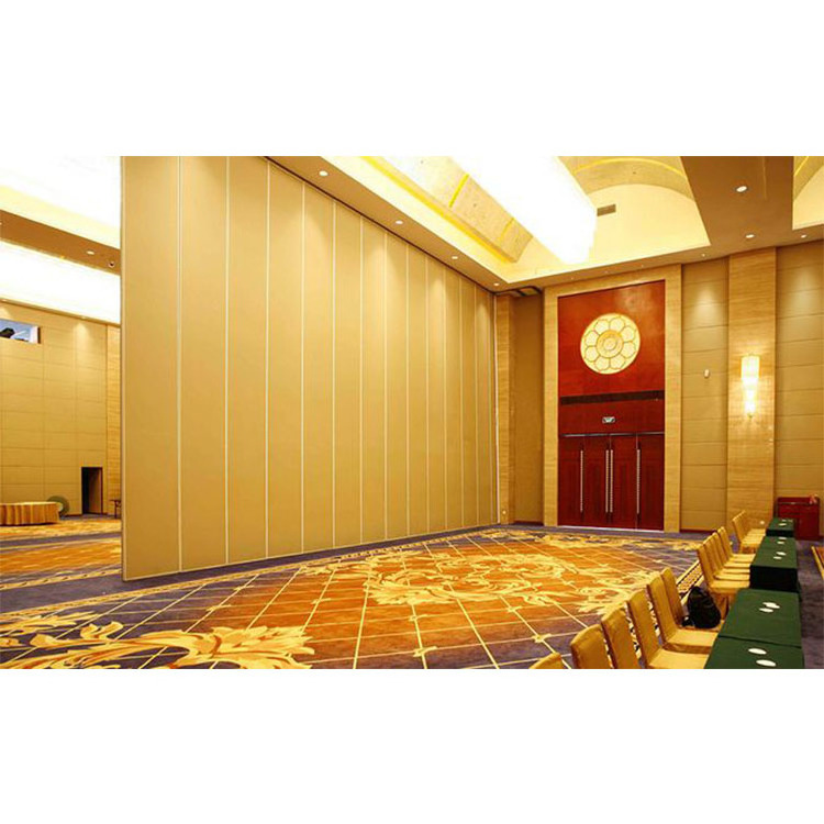 Banquet hall sliding room divider movable temporary partition wall with door