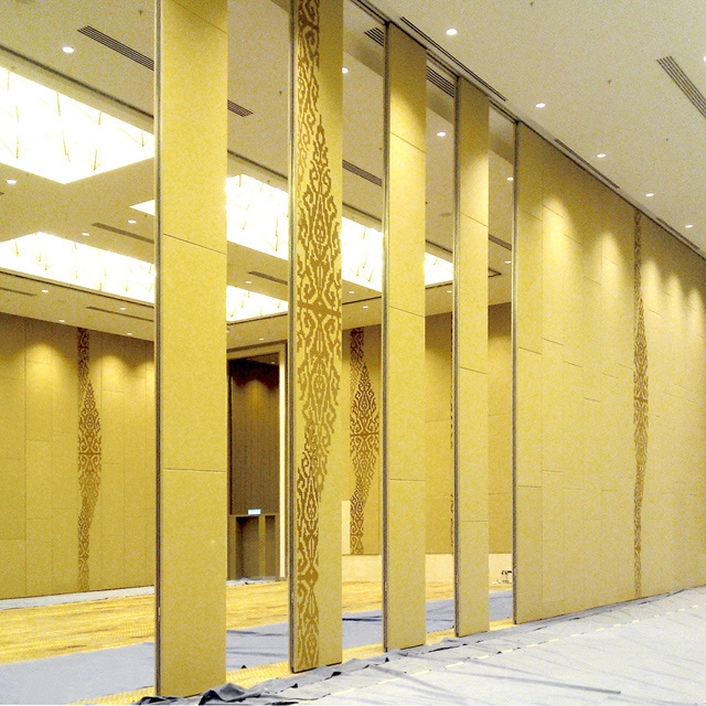 Acoustic wall panel with padding for banquet hotel design