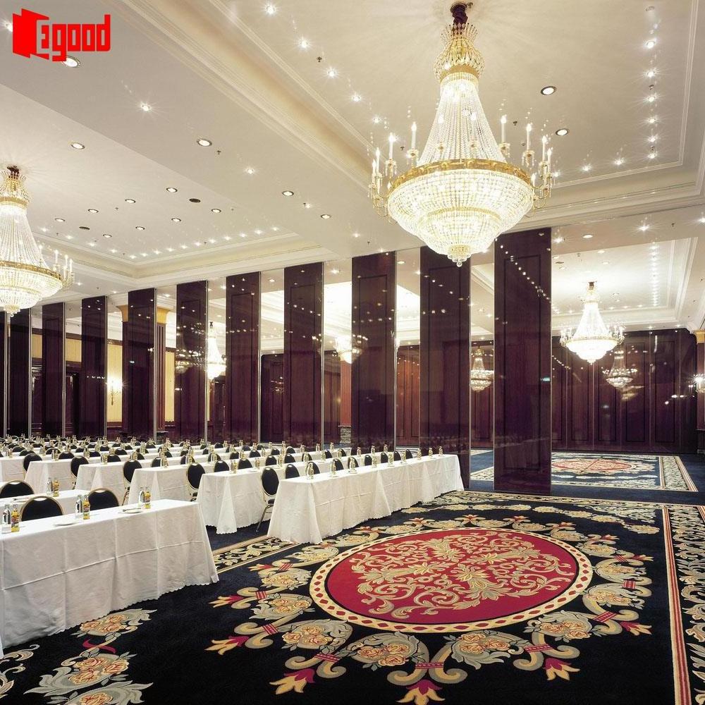 Cambodia palace hotel acoustic operable partition movable folding partition wall door