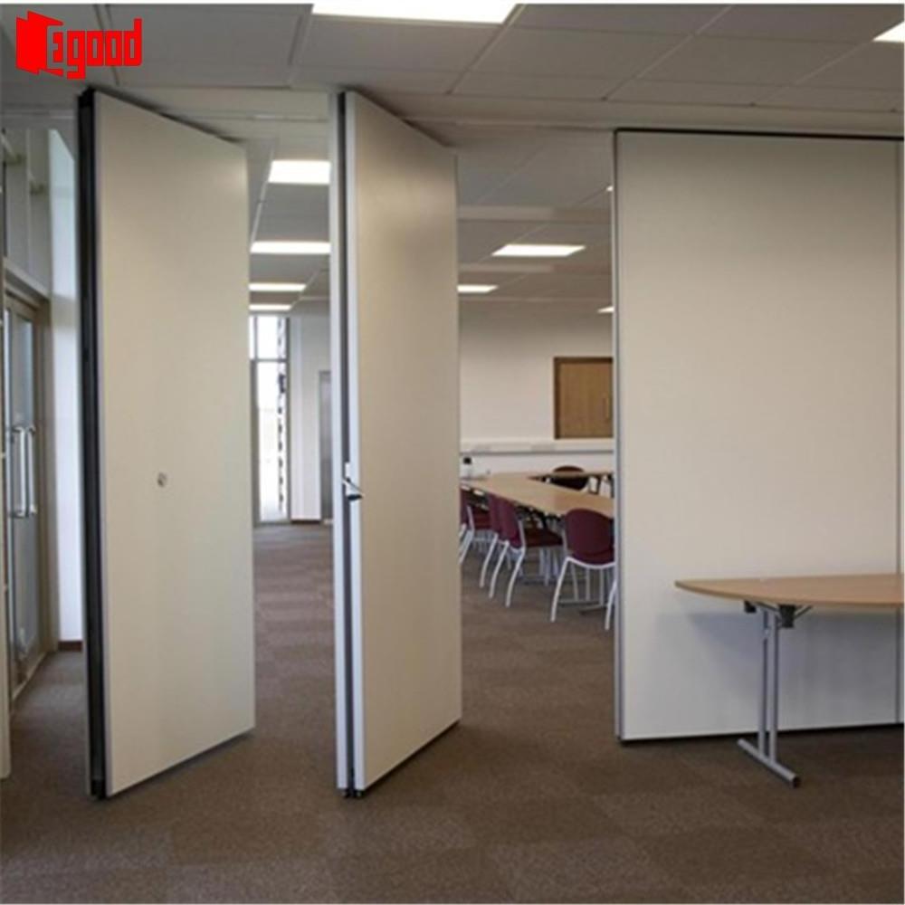 Acoustic classroom movable partition wall folding door with sound proof