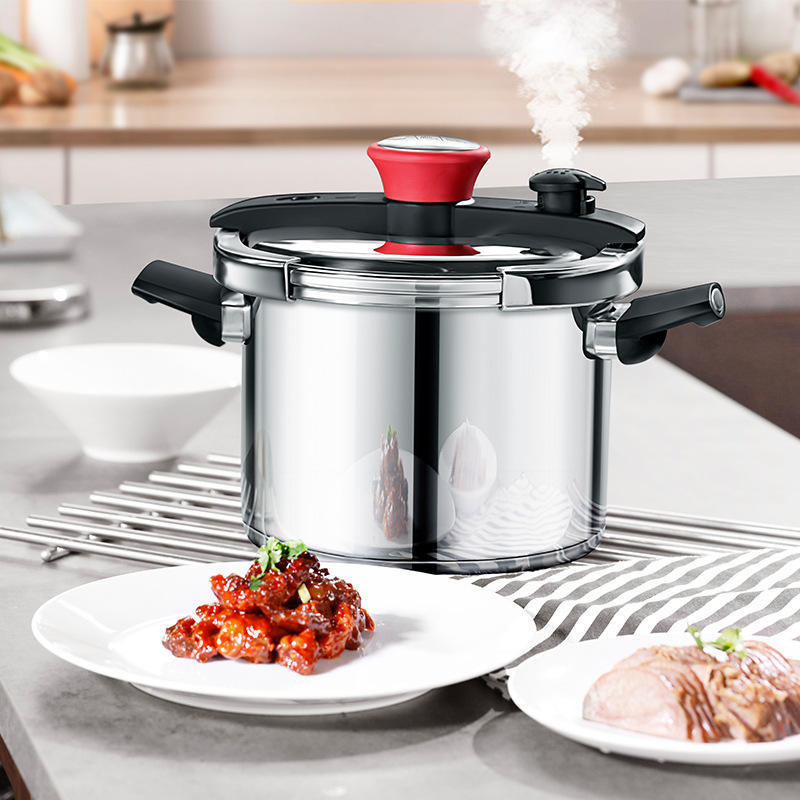 2023 6Liter Large Capacity Thickened 304 Stainless Steel Explosion-proof Multi Function Pressure Cooker