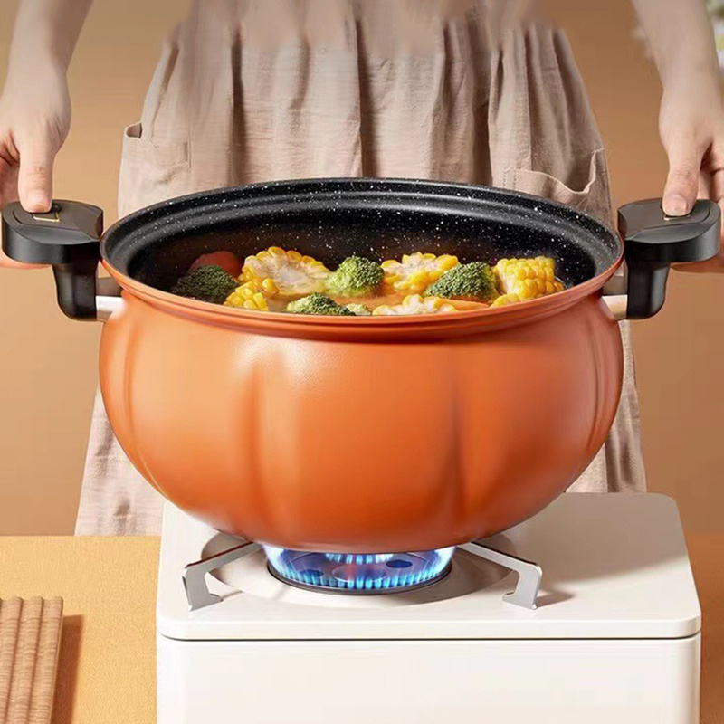 Micro pressure cooker new pumpkin soup pot stew pot multifunctional non-stick pot