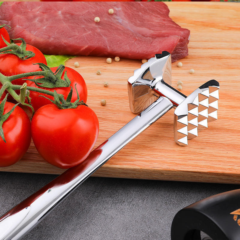 Wholesale steak hammer meat tenderizer hammer meat mallet with hanging holes