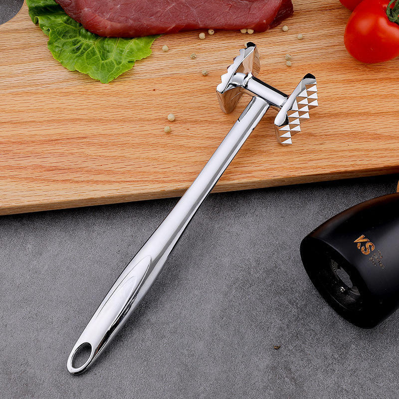 Wholesale steak hammer meat tenderizer hammer meat mallet with hanging holes