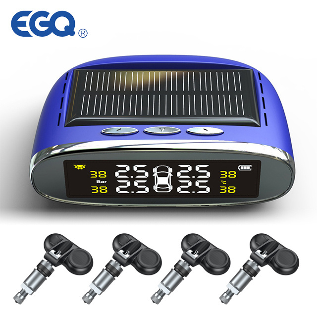 China best Driving Voice alarm Safety Solar power TPMS with internal sensors tire pressure monitoring system -internal sensor Ch