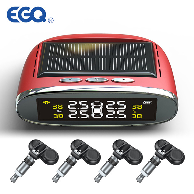 China best Driving Voice alarm Safety Solar power TPMS with internal sensors tire pressure monitoring system -internal sensor Ch