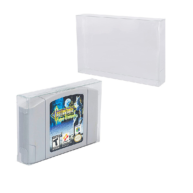 Wholesale Clear Transparent Game Card Cartridge Box for N64 Games Cart Protector Case Boxes