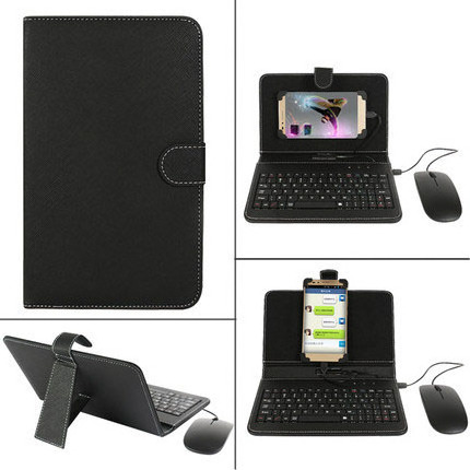 Mobile phone keyboard protective case with mouse for micro USB with OTG function mobile 4.8-6.0 inch universal