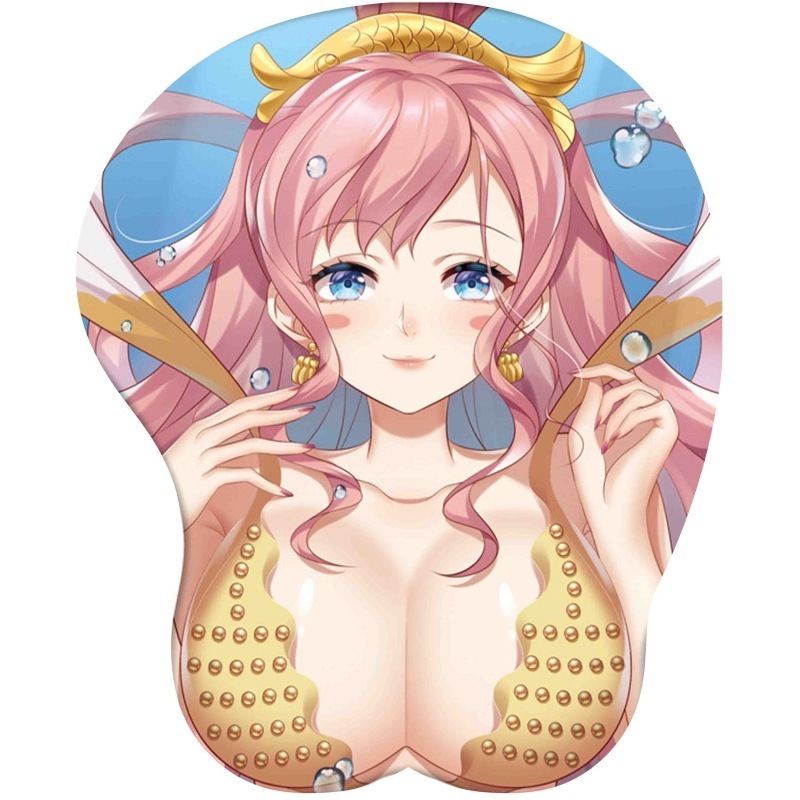 Custom 3d anime boobs mousepad custom printed mouse pad office pad silicone wrist support breast mouse pad