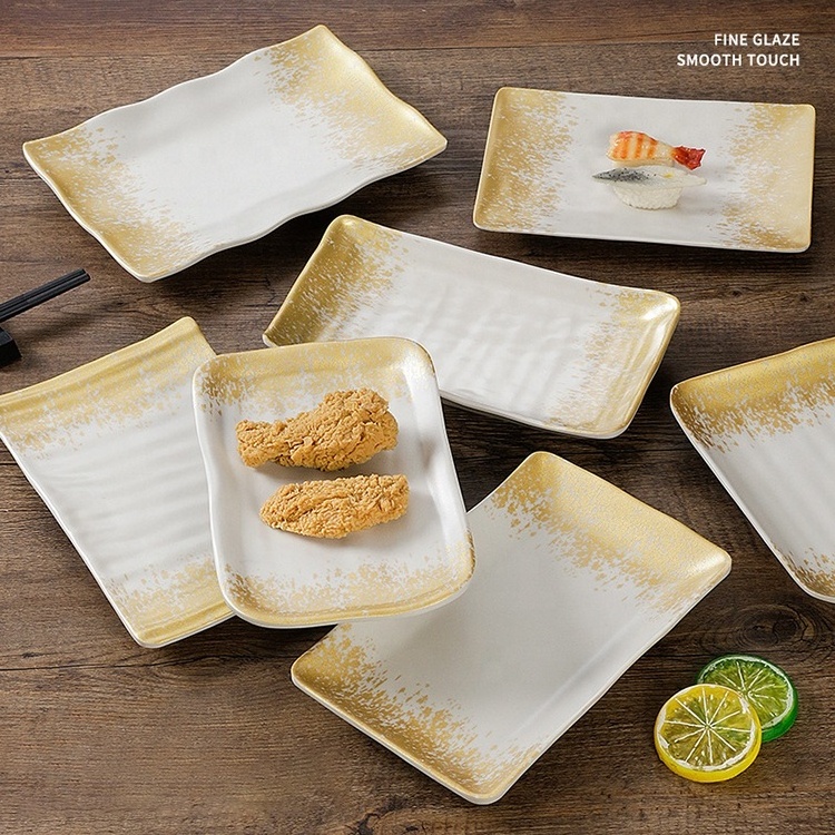 100% Melamine Dinner Plates, 8 9 10 11 12 inch dinner plates plastic modern melamine dishes rectangle restaurant plates